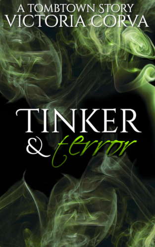 Cover for Tinker & Terror featuring lots of wisps of green amgic